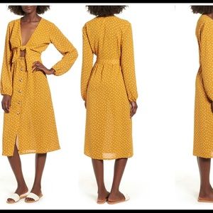 Mimi Chica tie front midi dress